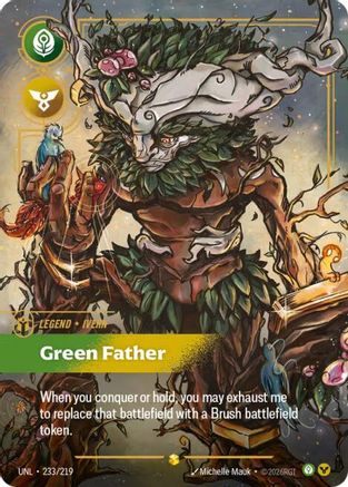Ivern - Green Father (Overnumbered) (233/219) - Unleashed Foil | Grognard Games