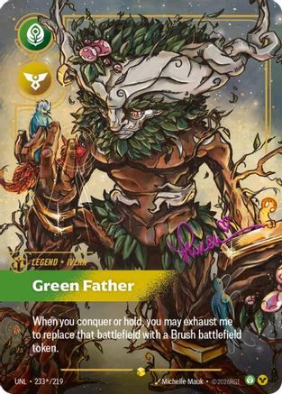Ivern - Green Father (Signature) (233*/219) - Unleashed Foil | Grognard Games