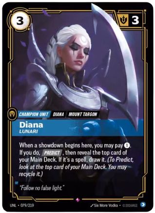 Diana - Lunari (079/219) - Unleashed Foil | Grognard Games