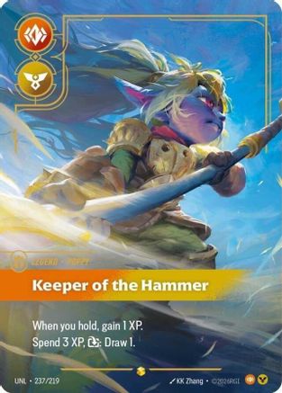 Poppy - Keeper of the Hammer (Overnumbered) (237/219) - Unleashed Foil | Grognard Games
