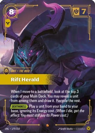 Rift Herald (179/219) - Unleashed Foil | Grognard Games