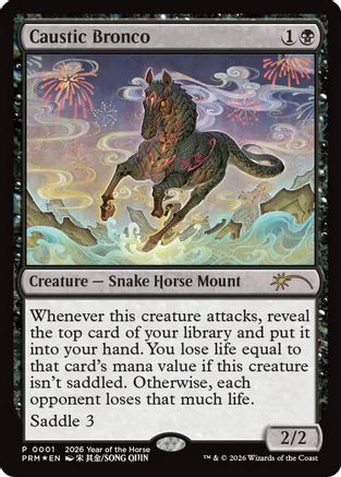 Caustic Bronco (Year of the Horse 2026) (SSP-001) - Standard Showdown Promos Foil | Grognard Games