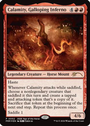 Calamity, Galloping Inferno (Year of the Horse 2026) (SSP-002) - Standard Showdown Promos Foil | Grognard Games
