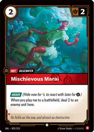 Mischevious Marai (003/219) - Unleashed Foil | Grognard Games