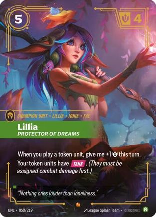 Lillia - Protector of Dreams (058/219) - Unleashed Foil | Grognard Games