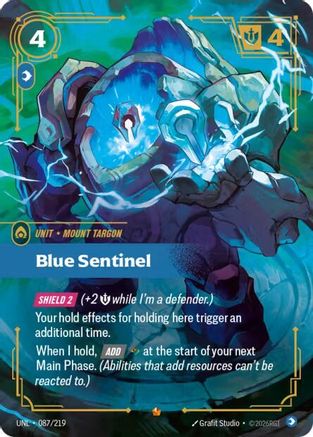 Blue Sentinel (087/219) - Unleashed Foil | Grognard Games