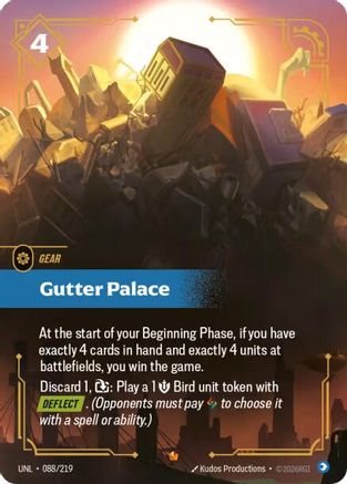 Gutter Palace (088/219) - Unleashed Foil | Grognard Games