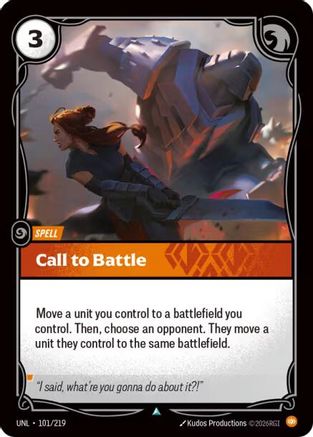 Call to Battle (101/219) - Unleashed | Grognard Games
