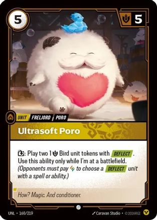 Ultrasoft Poro (160/219) - Unleashed Foil | Grognard Games