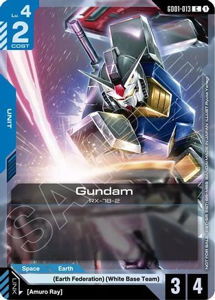 Gundam (GD01-013) (WCS26-27 Participation Pack Vol.1) - Gundam Promotional Cards (GD01-013) Holofoil | Grognard Games