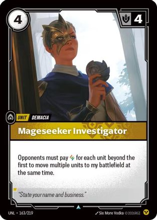 Mageseeker Investigator (163/219) - Unleashed Foil | Grognard Games