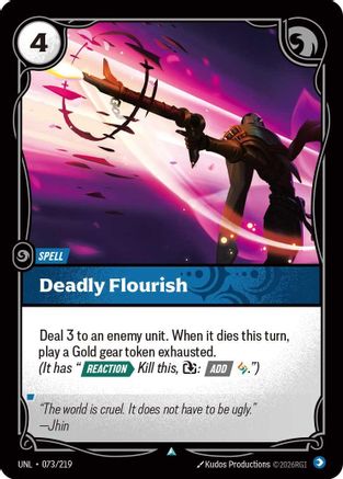 Deadly Flourish (073/219) - Unleashed | Grognard Games