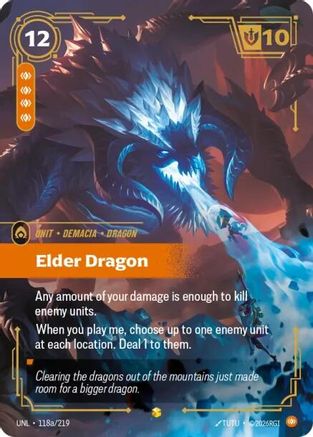 Elder Dragon (Alternate Art) (118a/219) - Unleashed Foil | Grognard Games