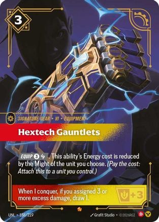 Hextech Gauntlets (188/219) - Unleashed Foil | Grognard Games