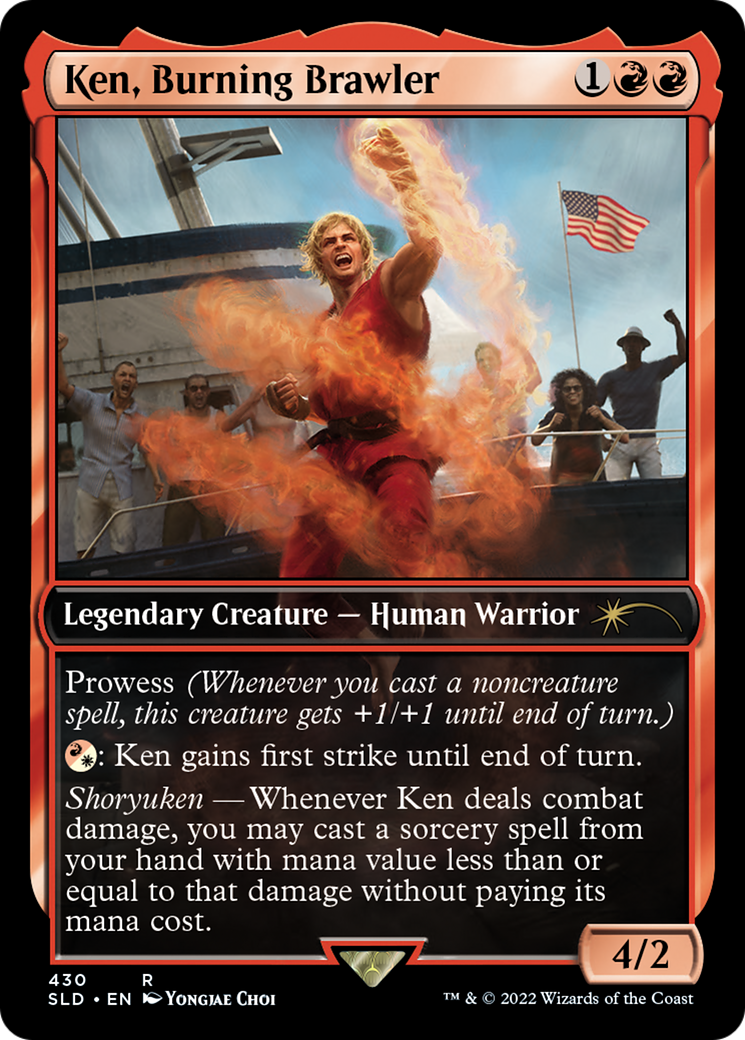 Aisha of Sparks and Smoke (SLD-430) - Secret Lair Drop / Ken, Burning Brawler | Grognard Games