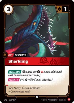 Sharkling (006/219) - Unleashed | Grognard Games
