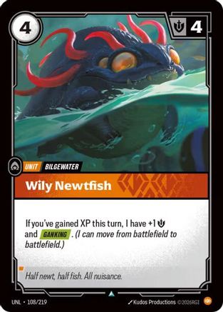 Wily Newtfish (108/219) - Unleashed | Grognard Games
