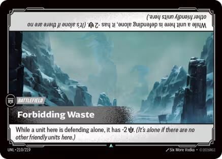 Forbidding Waste (210/219) - Unleashed | Grognard Games