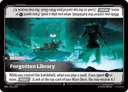 Forgotten Library (211/219) - Unleashed Foil | Grognard Games