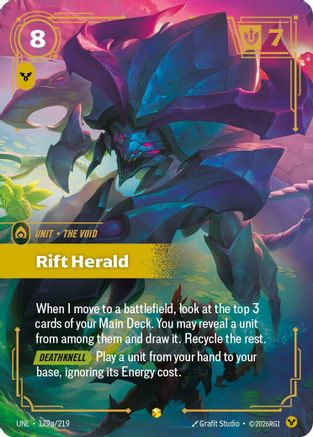Rift Herald (Alternate Art) (179a/219) - Unleashed Foil | Grognard Games