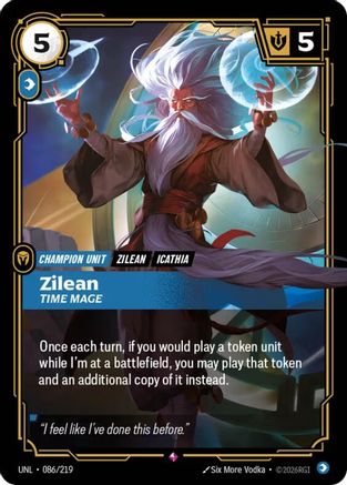 Zilean - Time Mage (086/219) - Unleashed Foil | Grognard Games