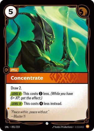 Concentrate (091/219) - Unleashed Foil | Grognard Games