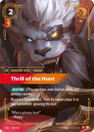 Thrill of the Hunt (184/219) - Unleashed Foil | Grognard Games