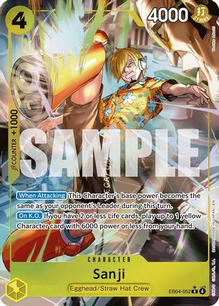 Sanji (EB04-052) (Alternate Art) (EB04-052) - Adventure on Kami's Island Foil | Grognard Games