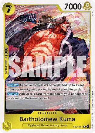 Bartholomew Kuma (EB04-054) (EB04-054) - Adventure on Kami's Island Foil | Grognard Games