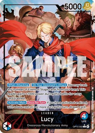 Lucy (Alternate Art) (OP15-002) - Adventure on Kami's Island Foil | Grognard Games