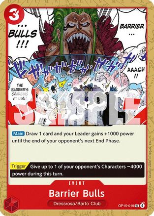 Barrier Bulls (OP15-019) - Adventure on Kami's Island | Grognard Games