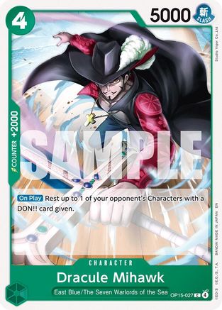 Dracule Mihawk (OP15-027) - Adventure on Kami's Island | Grognard Games