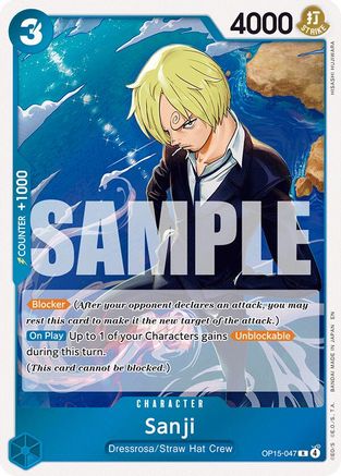 Sanji (OP15-047) (OP15-047) - Adventure on Kami's Island Foil | Grognard Games
