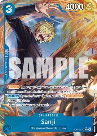 Sanji (OP15-047) (Alternate Art) (OP15-047) - Adventure on Kami's Island Foil | Grognard Games