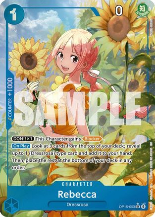 Rebecca (OP15-053) (Alternate Art) (OP15-053) - Adventure on Kami's Island Foil | Grognard Games