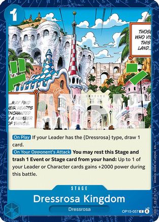 Dressrosa Kingdom (OP15-057) - Adventure on Kami's Island | Grognard Games