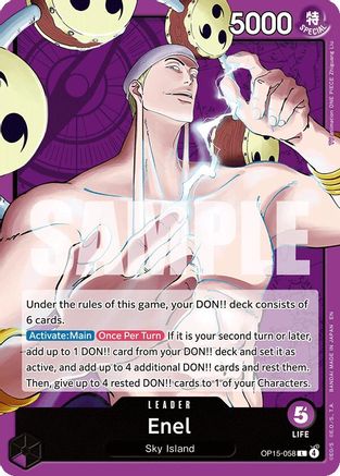Enel (OP15-058) (OP15-058) - Adventure on Kami's Island | Grognard Games