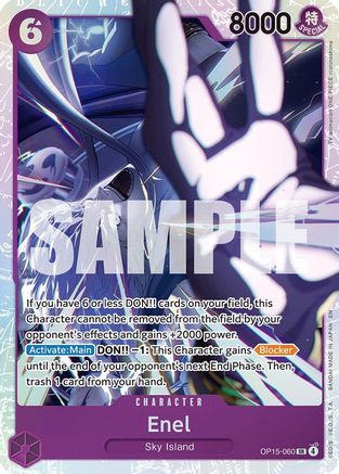 Enel (OP15-060) (OP15-060) - Adventure on Kami's Island Foil | Grognard Games
