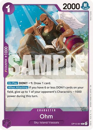 Ohm (OP15-061) - Adventure on Kami's Island Foil | Grognard Games