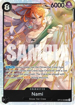 Nami (OP15-086) (OP15-086) - Adventure on Kami's Island Foil | Grognard Games