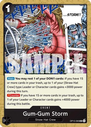Gum-Gum Storm (OP15-095) - Adventure on Kami's Island | Grognard Games