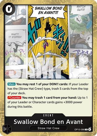 Swallow Bond en Avant (OP15-096) - Adventure on Kami's Island Foil | Grognard Games
