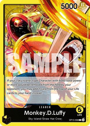 Monkey.D.Luffy (OP15-098) (OP15-098) - Adventure on Kami's Island | Grognard Games