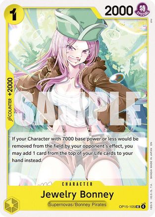 Jewelry Bonney (OP15-105) (OP15-105) - Adventure on Kami's Island | Grognard Games