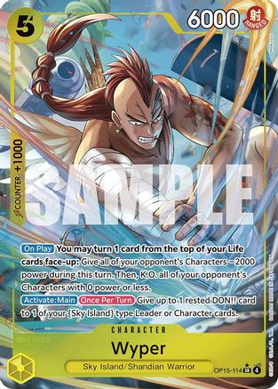 Wyper (Alternate Art) (OP15-114) - Adventure on Kami's Island Foil | Grognard Games