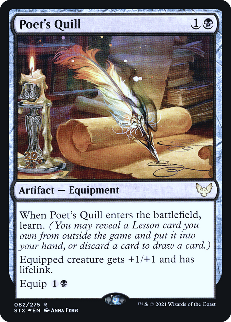 Poet's Quill [Strixhaven: School of Mages Prerelease Promos] | Grognard Games