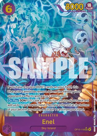 Enel (OP15-118) (Alternate Art) (OP15-118) - Adventure on Kami's Island Foil | Grognard Games