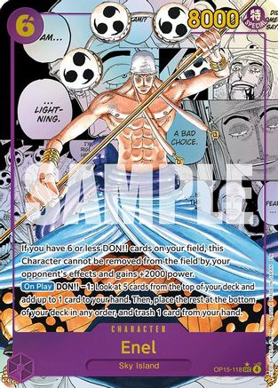 Enel (OP15-118) (Manga) (OP15-118) - Adventure on Kami's Island Foil | Grognard Games