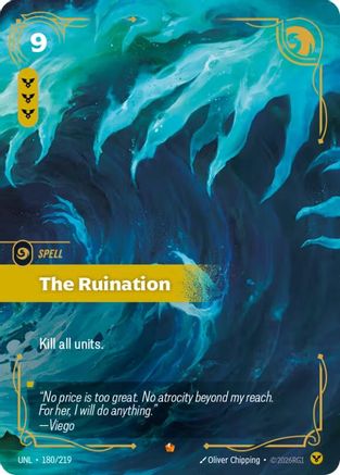 The Ruination (180/219) - Unleashed Foil | Grognard Games