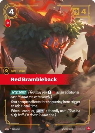 Red Brambleback (029/219) - Unleashed Foil | Grognard Games